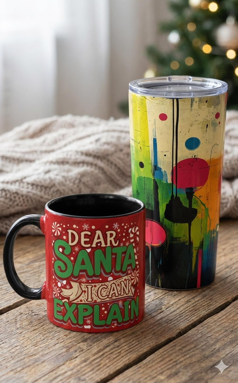 Mugs and Tumblers: Gifts for the Naughty, Nice, and Inspired